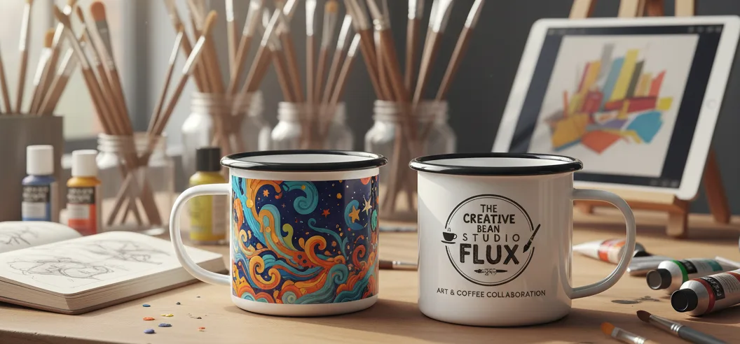Collaborative limited edition mug designs