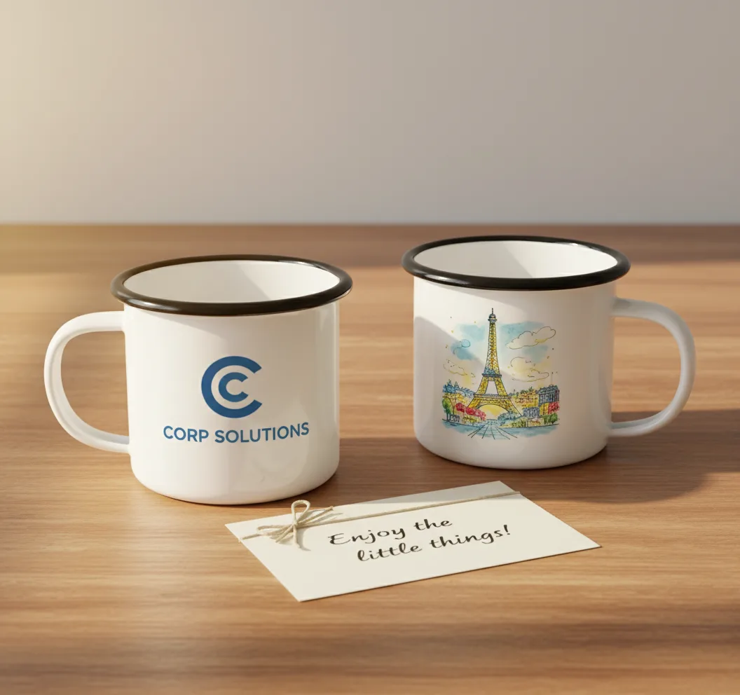 Custom Enamel Mug for gift