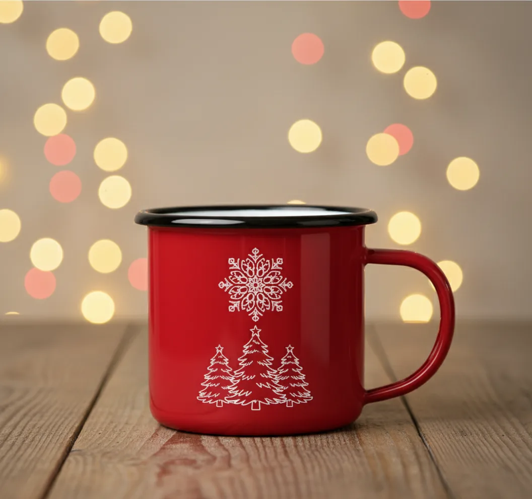 Christmas Enamel Mugs