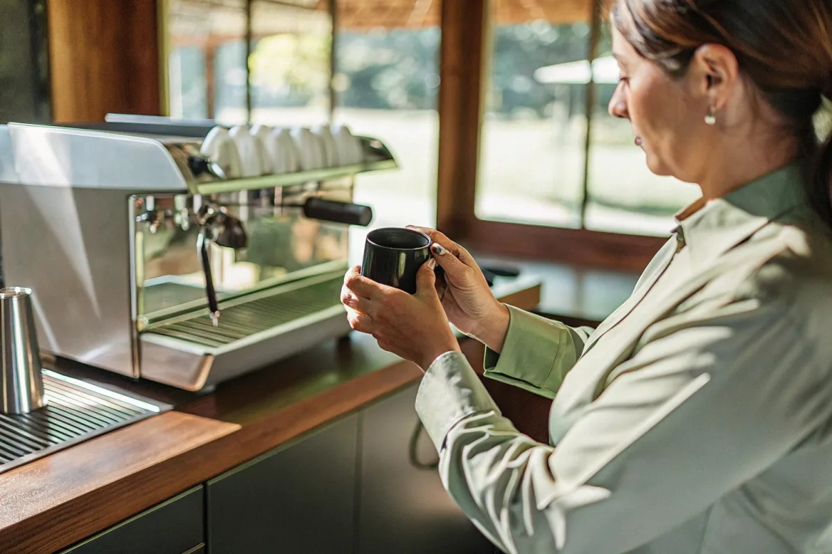 Evaluating material suitability of custom enamel mugs for professional cafe operations (ID#1)