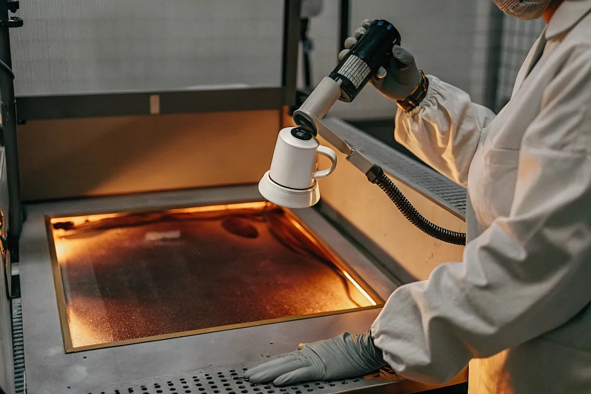 Verifying Supplier Material Safety Verifying supplier material specifications and safety certifications for custom enamel mug production (ID#3)