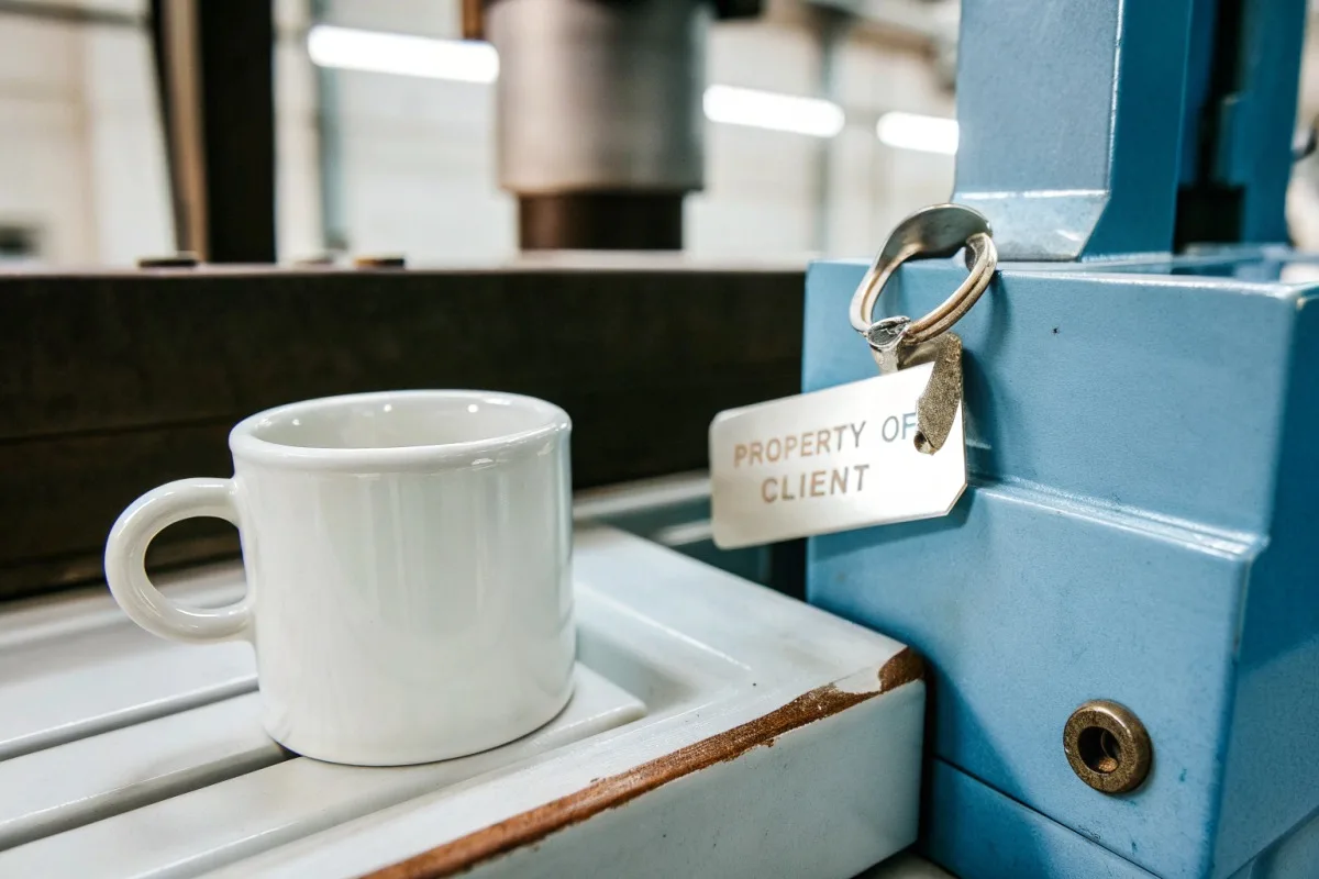 Registering design patents in China before mass production of custom enamel mugs (ID#5)