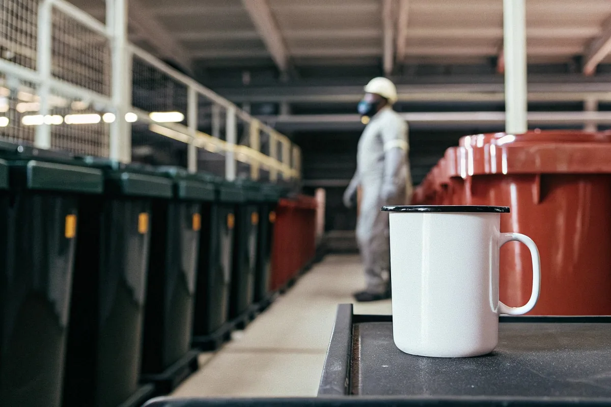 Environmental Standards for Mugs Environmental standards including ISO 14001 and REACH compliance for custom enamel mug production (ID#3)