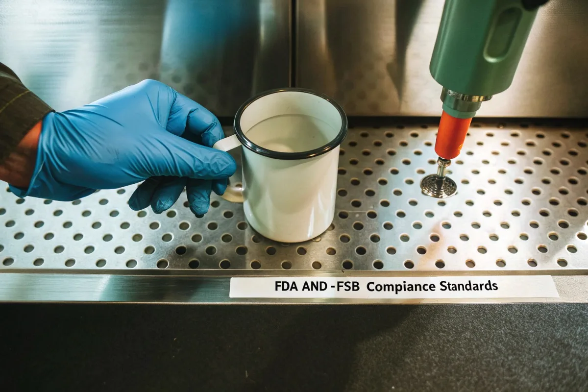 Verifying inspector expertise in enamelware quality standards like thermal shock and food safety (ID#3)
